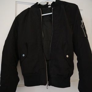 Black H&M Divided Bomber Jacket